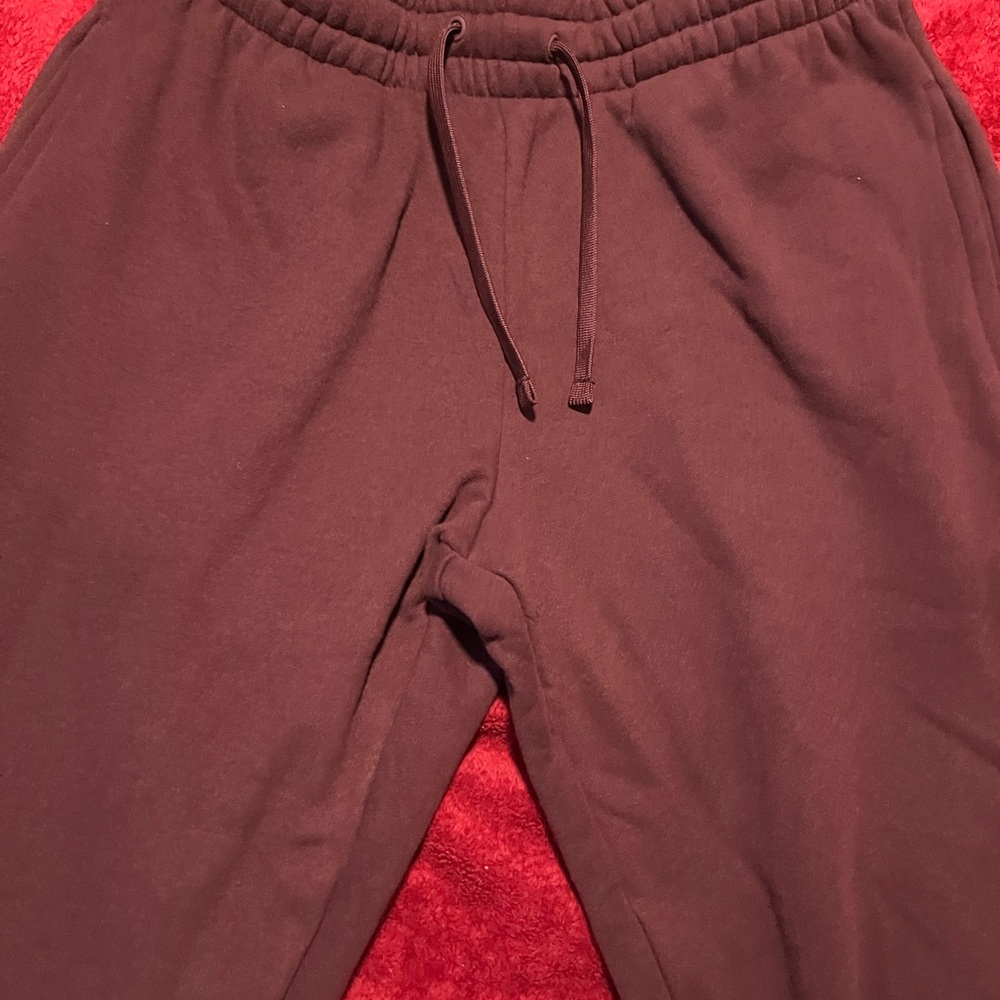 Burgundy Men Sweats